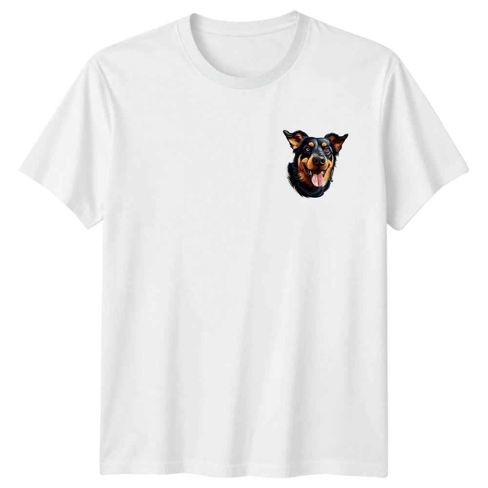 Happy Dog Face Graphic Tee Unisexs Unisexs TShirt Animal Canine Lover Top S