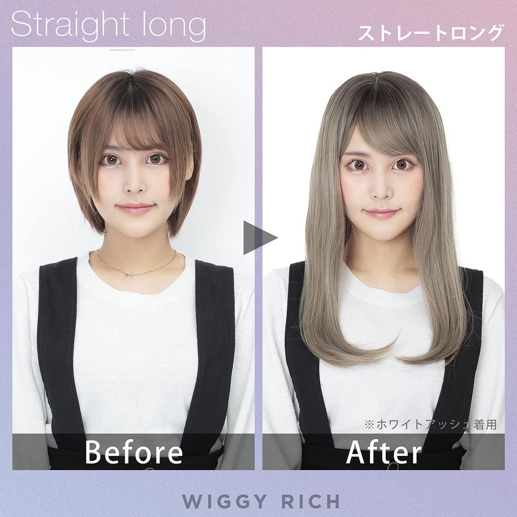 Party City Halloween WIGGY RICH Peruka Prosta Długa Mleczna Herbata Popiół Kostium Fancy Dress Jeden Rozmiar Pasuje Do Większości [Przezroczysty Kamień] Damska