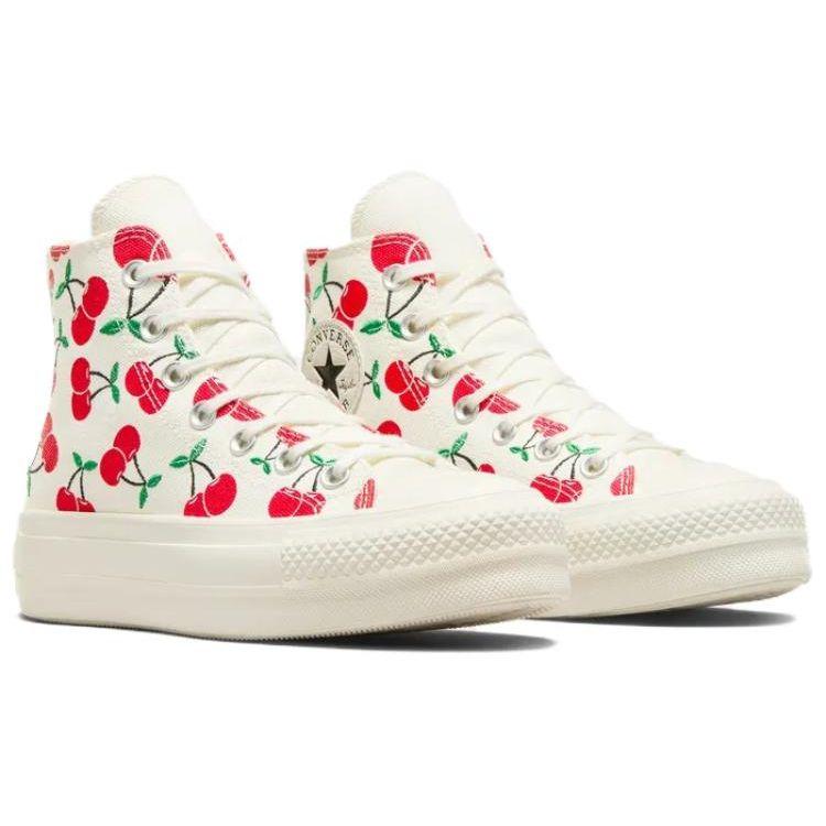 Converse Chuck Taylor All Star Lift Unisex White Red Cherry  A08096C