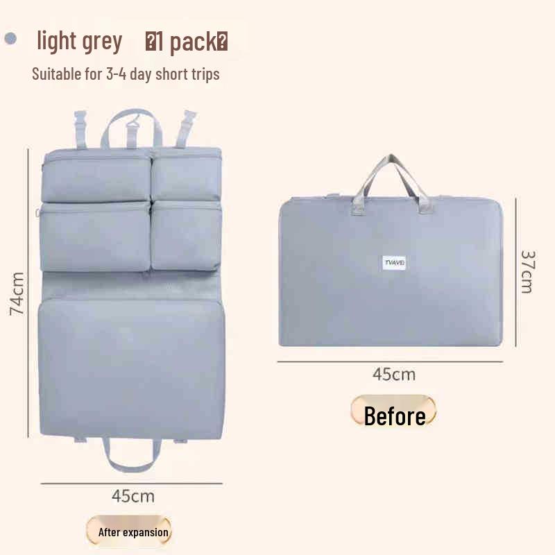 

Seven-in-One Travel Storage Bag: Down Jacket & Underwear Organizer - Essential for Business Trips