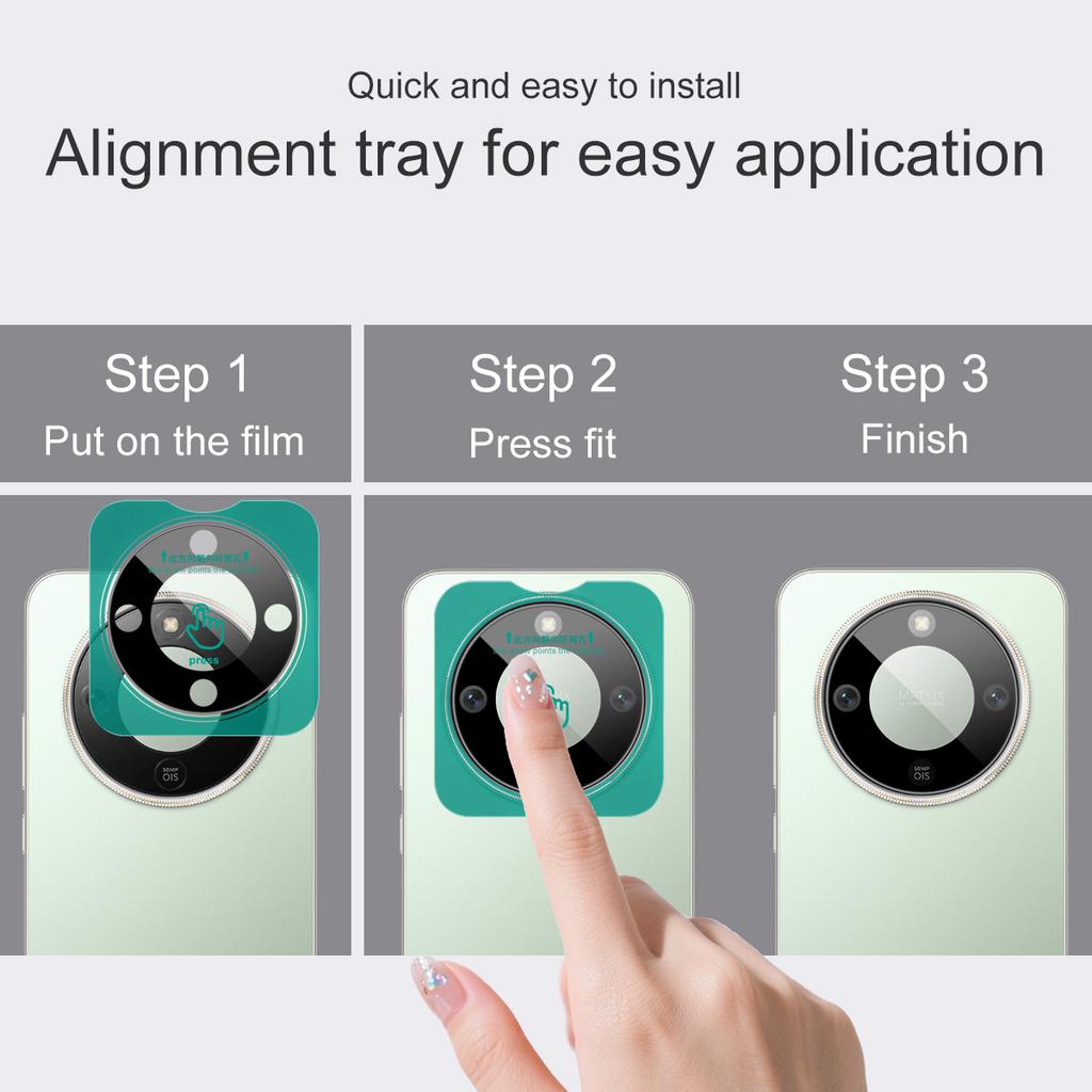 For Honor X70 5G Glass IMAK High Definition Glass Lens Film Black Version