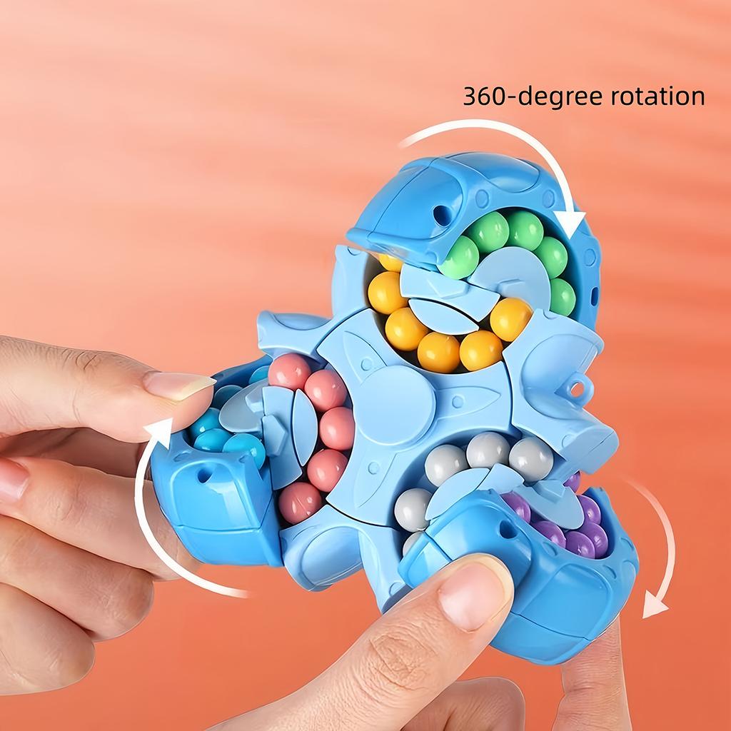 Magical Bean Cube Fingertip Toy Brain Teaser Game Educational Stress Relief Children'S Toy Gift Six-Sided Rotating