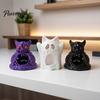 Bat Shape Fish Cave Halloween Aquarium Hideout, Floating Betta Hammock, Ghost Hide Small Hiding Spot And Resting Spot, Tank Decoration for Shrimp