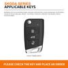 Zinc Alloy Leather Car Flip Remote Key Fob Case Cover Bag For Skoda Octavia Kodiaq Karoq Protector Shell Keychain Accessories EH4
