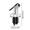 3PCS Silver Spray Paint Oil Bottle Plug Plastic Oil Bottle Plug Soy Sauce Vinegar Bottle Plug Oil Pour Nozzle
