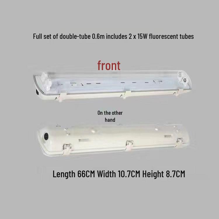 T8 Waterproof Double/Single LED Fluorescent Lamp Set, Dustproof & Explosion-Proof, Daylight Lamp Holder
