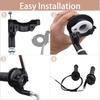 Twist Throttle Accelerator Handle Grips and Bent Cable Set for 50cc 110cc 1
