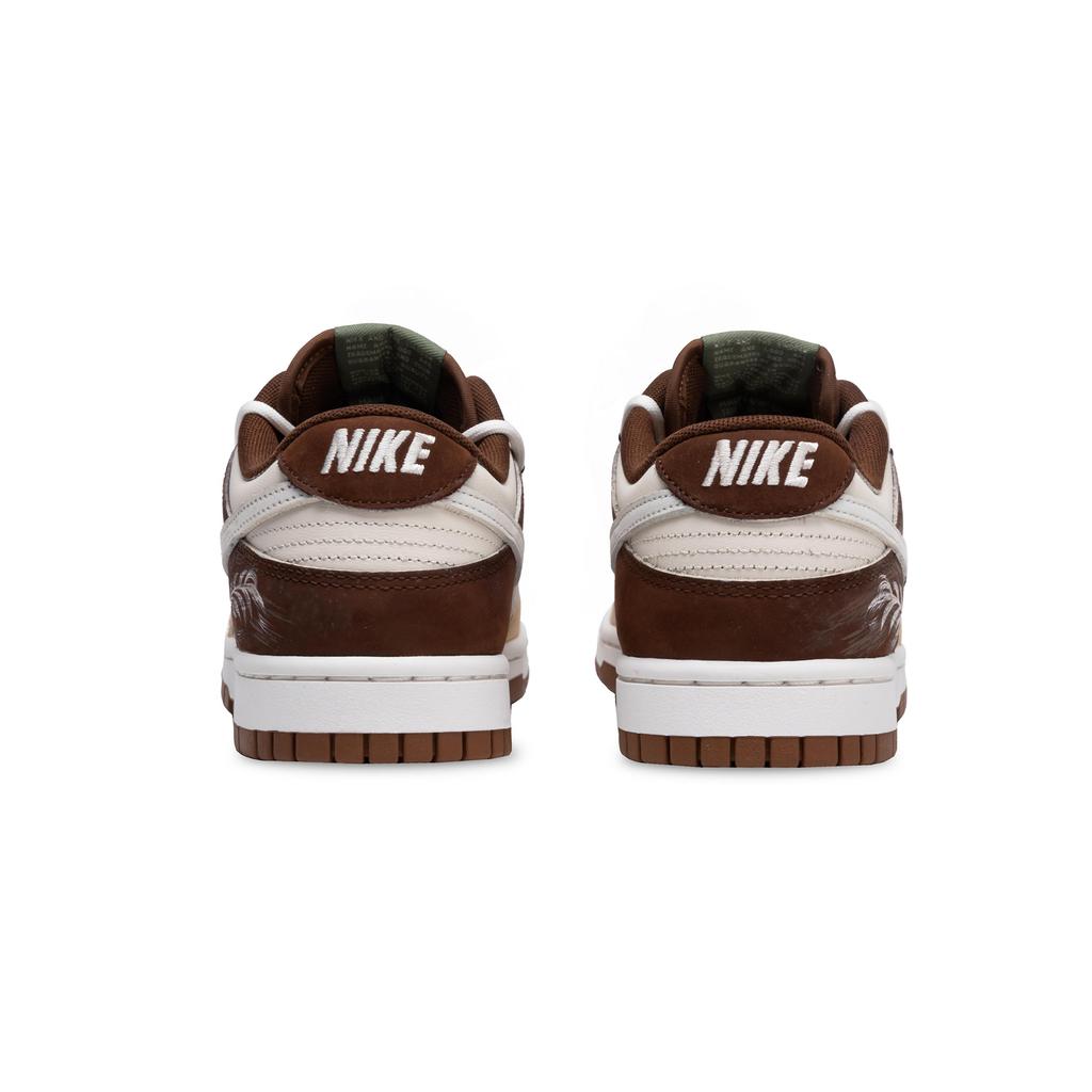 Nike Dunk Rice Fragrance Slip Resistant Abrasion Resistant Low top Skateboard Shoes Unisex White Brown HV1794-211(Team864-)