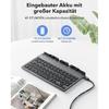 Universal Keyboard Bt 5.0 Foldable Bluetooth Keyboard with Magnetic Stand Rechargeable Keyboard