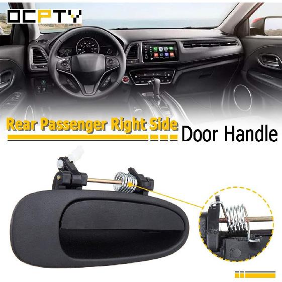 OCPTY Door Handle Exterior Rear Passeneger Right Side Replacement Fit 1993-1997 for Geo Prizm for Corolla Outside Door Handle Black