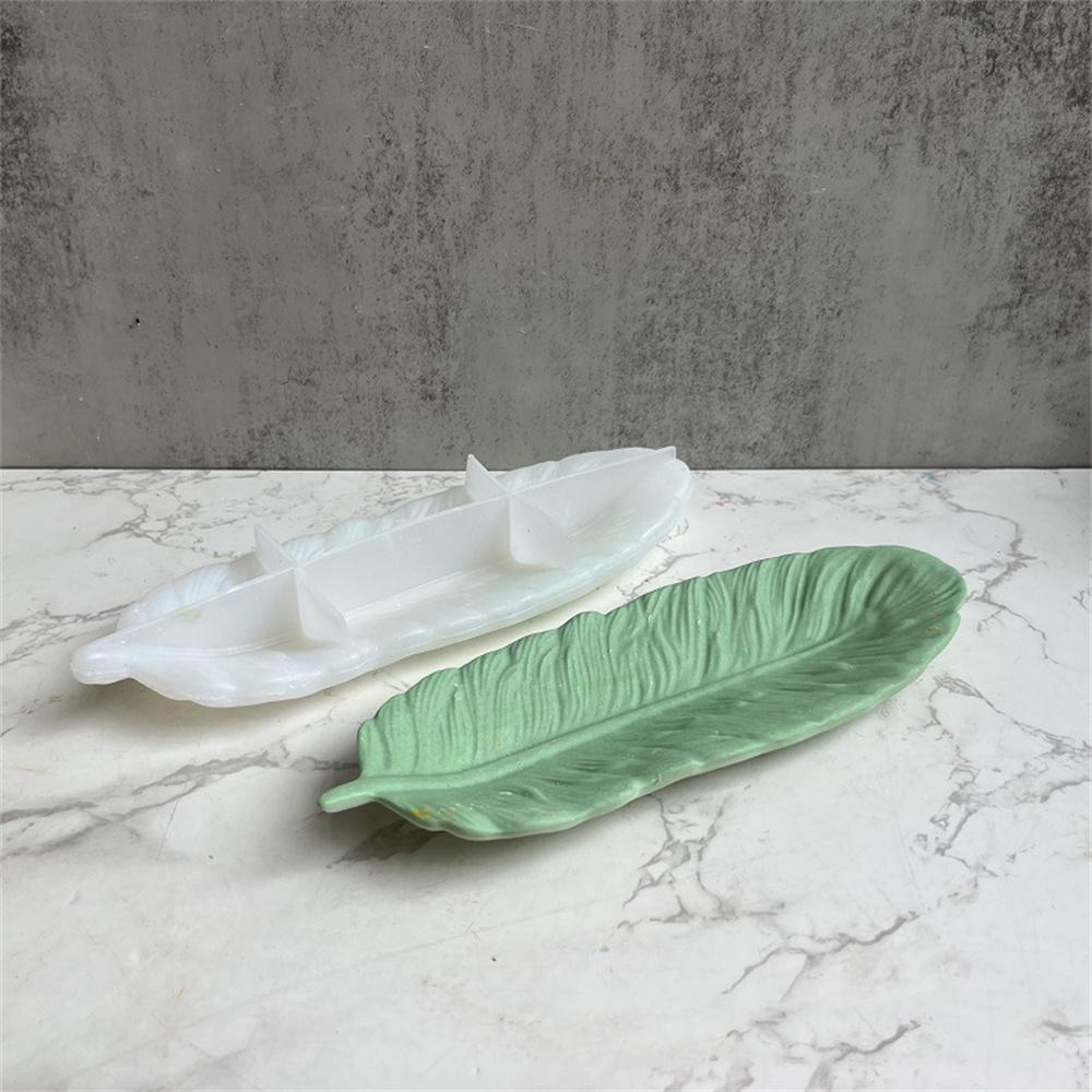 Ginkgo Leaf Storage Tray Mold Leaf-shaped Gypsum Mold Leaf Mirror Storage Box Mold DIY For Gift Giving Home Decor Jewelry Making