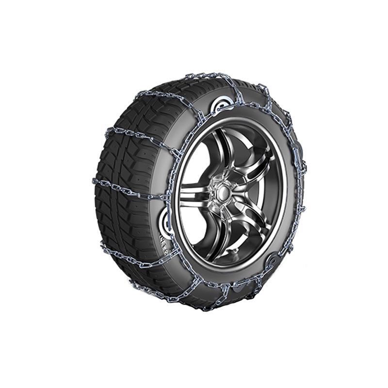 Uniwersalne łańcuchy antypoślizgowe do samochodów osobowych i SUV-ów - Łamiące lód, zapewniające trakcję na śniegu