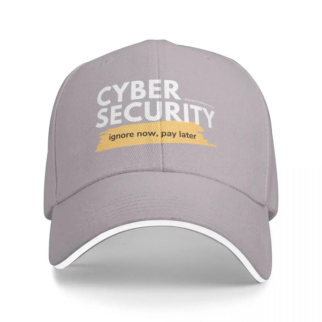 Cybersicherheit Jetzt ignorieren später bezahlen Baseballkappe Sportkappe Hut Baseballkappe Damen Hüte Unisex