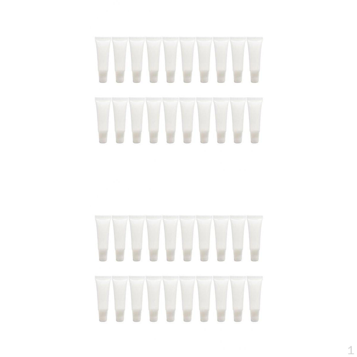 

40 шт. Пустые пластиковые тюбики для бальзама, косметические контейнеры