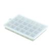 1 pièce de bac à glaçons carré en silicone à 24 alvéoles, moule auxiliaire pour aliments, purée, fromage, gelée avec couvercle, outils pour bar, cuisine, cocktails, moule à glace