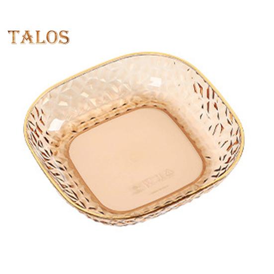 Spit Bone Dish Multi-function Thickened Base Light Luxury Style Translucent Storage Plate Home Supplies