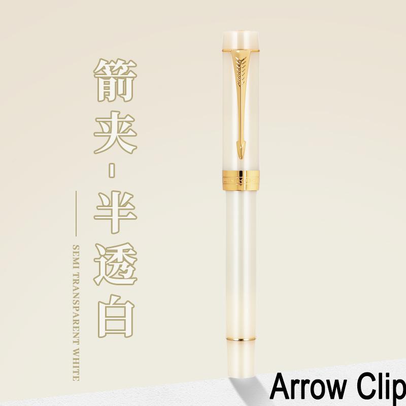 JINHAO 100 Centennial Fountain Pen Resin Gold Clip Nib EF F M Students Pens Business Stationery School Office Supplies PK 9019