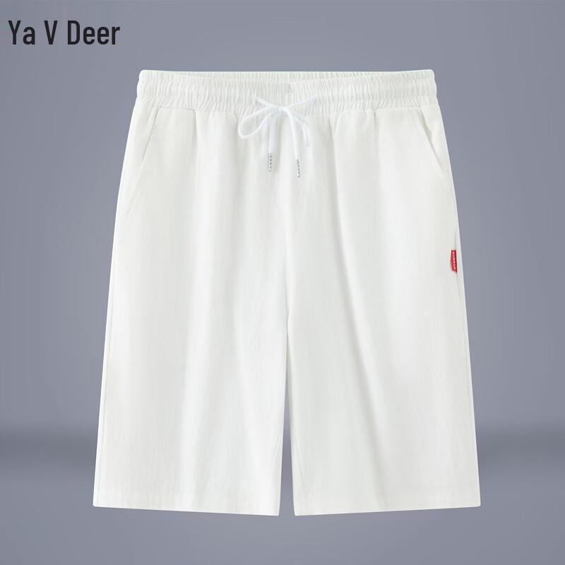 Yalu Men's Linen Blend Casual Shorts