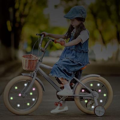 10 ks Klip na paprsky kola Reflexní Barevný Usmívající se Pěticípá Hvězda Dekorační Klip Silniční Horské Kolo Náboj Kola Paprsky Dekorativní Svorka Kolo