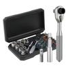 2026 New Screwdriver Kit 42in1 Aluminum Alloy, Ratchet Magnetic, Flexible Shaft for DIY & Furniture