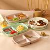 Nordic Ceramic Partition Plate, Creative Home Children'S Breakfast Plate 211 Fat Reduction Quantitative Grid Plate