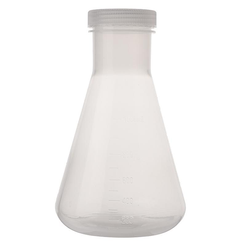 50Ml To 1000Ml Lab Plastic Erlenmeyer Flask Conical Container Bottle With Screw Cap For Laboratory Experiment
