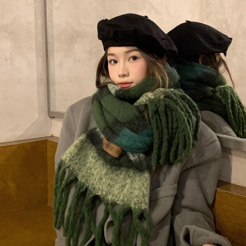 Mohair Scarf Soft Neck Warmer New Neckerchief  Skiing