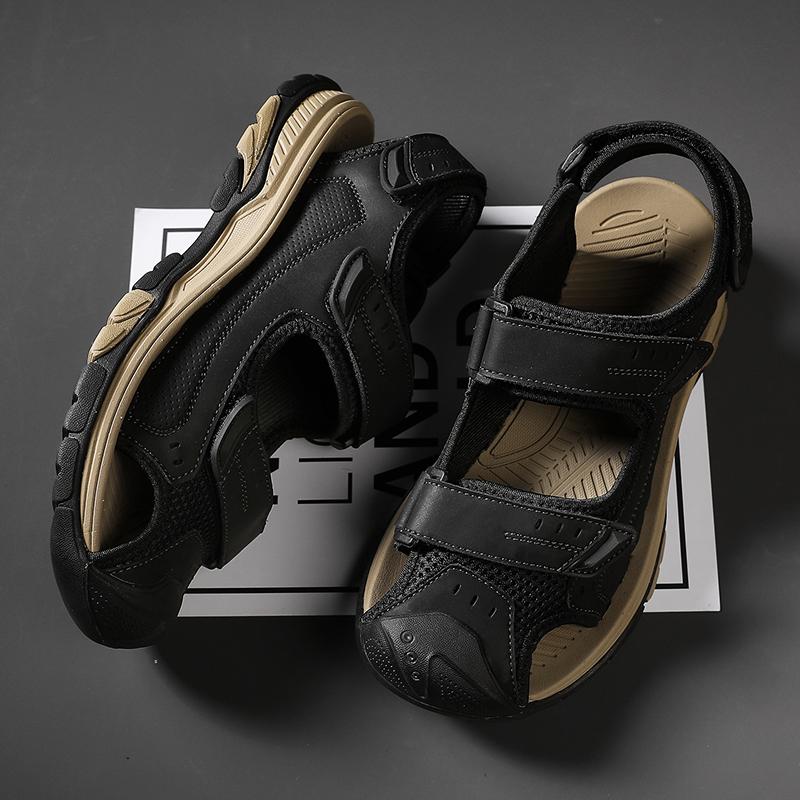 Fashion New Men's Breathable Sandals Lightweight Outdoor Sport Sandals Quick-Dry Water-Friendly Male Beach Shoes Non-Slip Sunnmer Flats