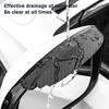2 шт., карбоновое волокно, чехол от дождя на зеркало заднего вида автомобиля, солнцезащитный козырек, боковое зеркало для бровей, защита от дождя, автозащита