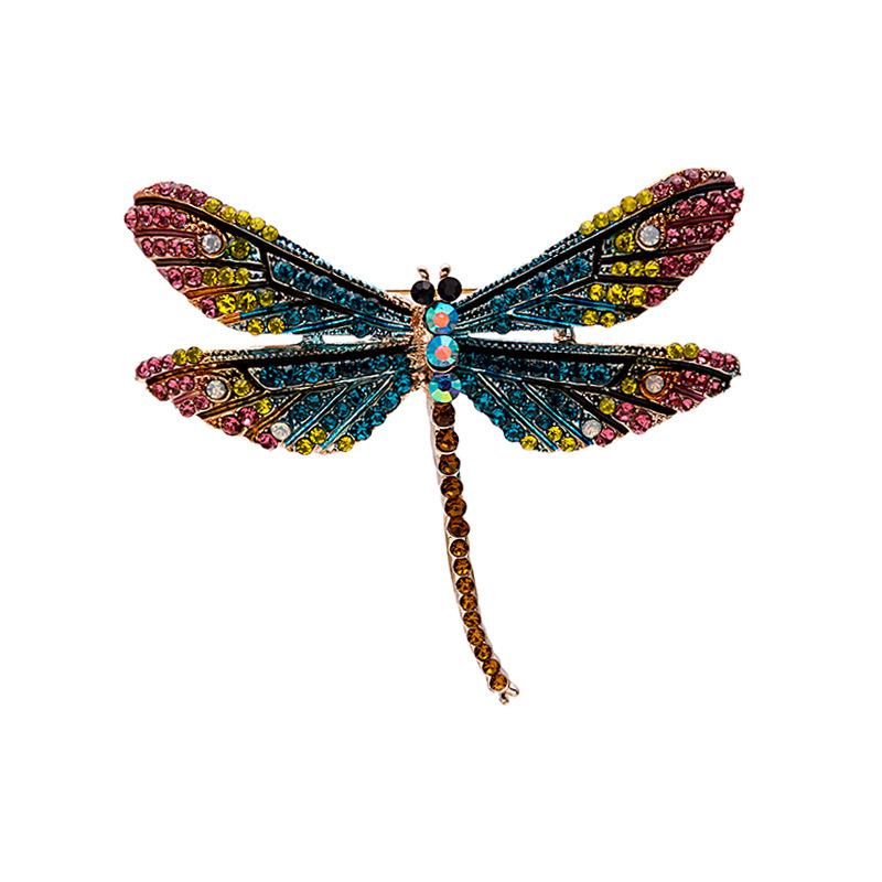 Personalisierte mit Diamanten besetzte Metallbrosche Kragenstift Kollektion, High-End Anti-Licht Blume Schmetterling Krone Brosche