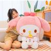 Large Cute Melodic Plush Toy With Bottle Style Kuromi And My Melody For Girls