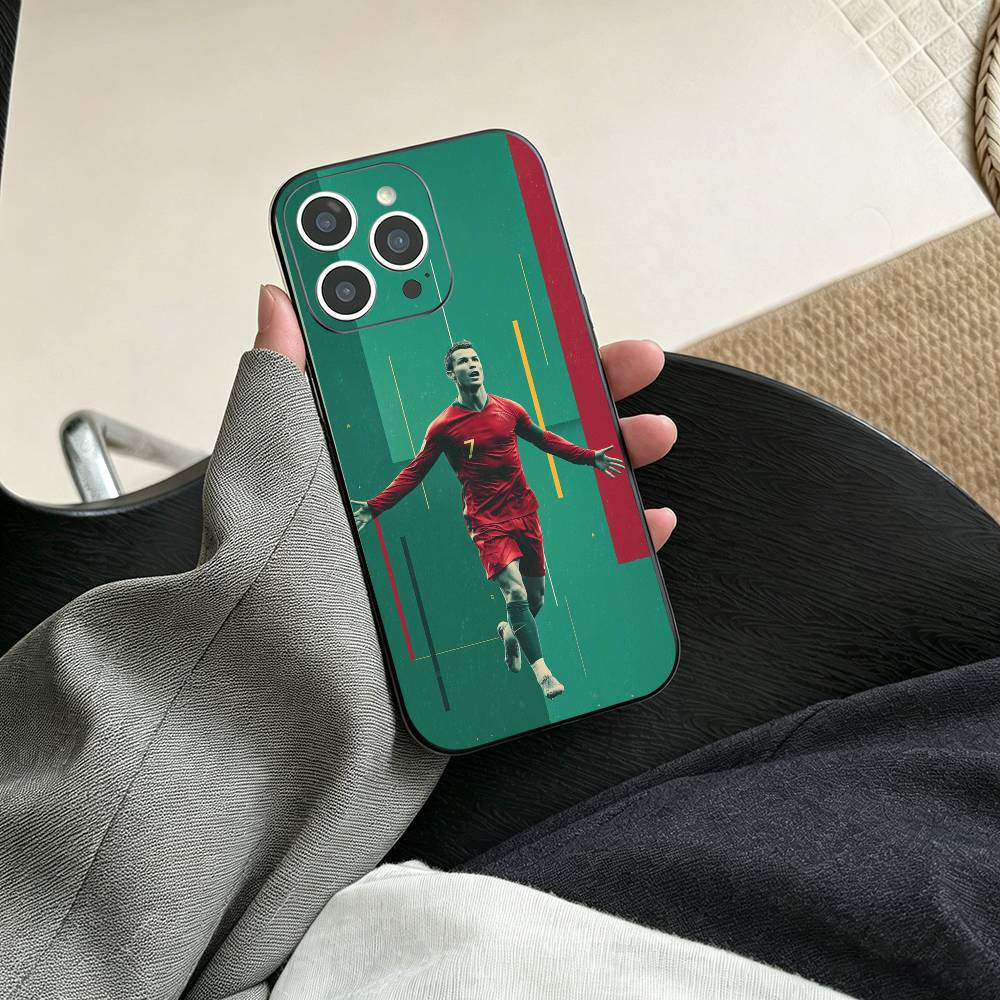 

CR7-Ronaldo Football Phone Case For iPhone 17, 16,15,14,13,12,11 Plus,Pro Max, Others Soft Black Cover iPhone11PROMAX