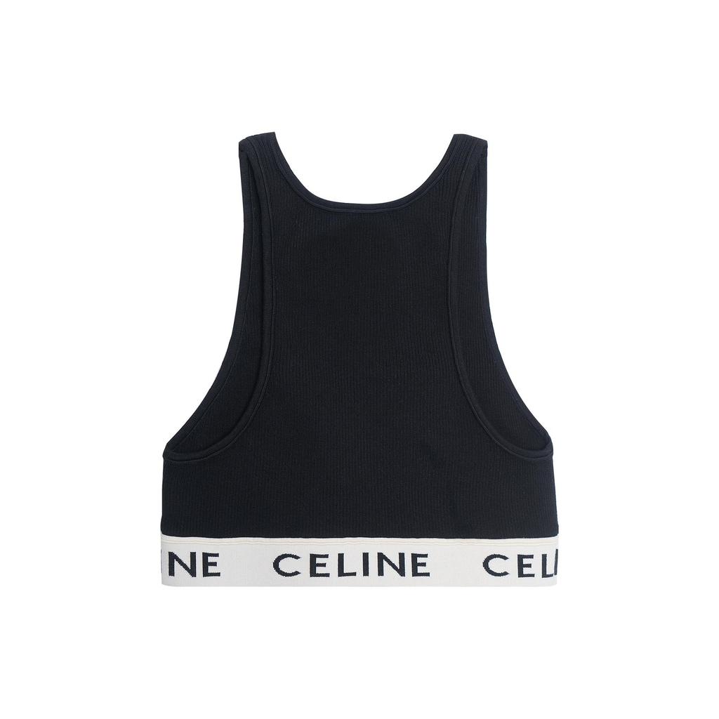 Celine Athletic Knit Sports Black/Cream Women's 2A68L372N-38CR