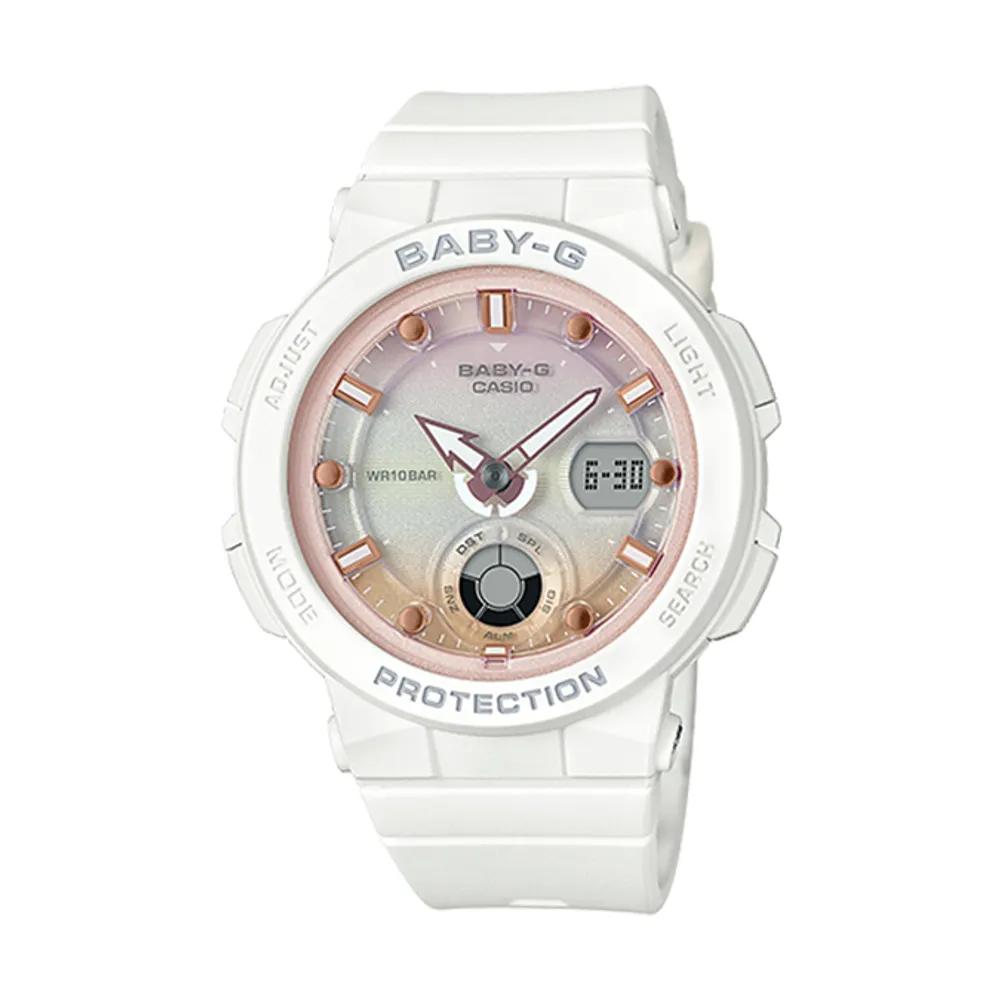 BGA-250-7A2DR Beach Traveler Series BABY-G Watch white