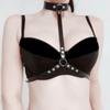 Sex Belt Collar Pu Women'S Belt Sm Bondage Strap Necklace One-Piece Bondage Strap