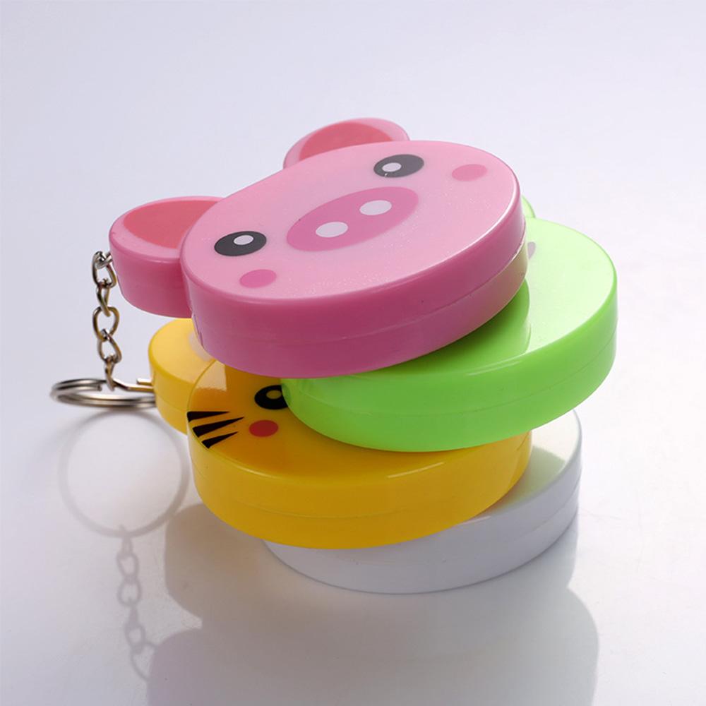 1pc 150cm Mini Tape Meter Tape Tailor Ruler Keychain Measuring Tape Clothing Size Tape Measure Portable Sewing Tools Accessory