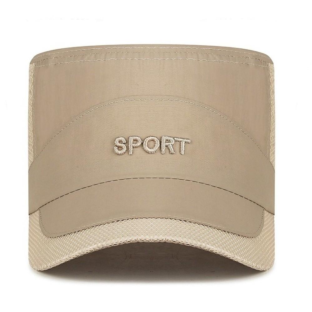 Adjustable Flat Top Cap Sun Protection Quick Drying Cap Retro Mesh Sun Hat Sports Activities