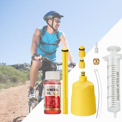 Hydraulic Disc Brake Bleed Kit for Road Bikes Easy Use Bicycle Brake Oil Injection Tool with Bleeder for DOT Oil