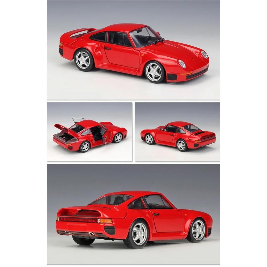 WELLY 1/24 for Porsche 959 Alloy Sports Car Model Diecast Metal Toy Vehicles Car Model High Simulation Collection Toy Gift