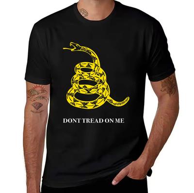 Unisex 100% Baumwolle T-Shirt Gelb Klapperschlange Grafikdruck Lässig Rundhals Kurzarm T-Shirts Für den Täglichen Gebrauch