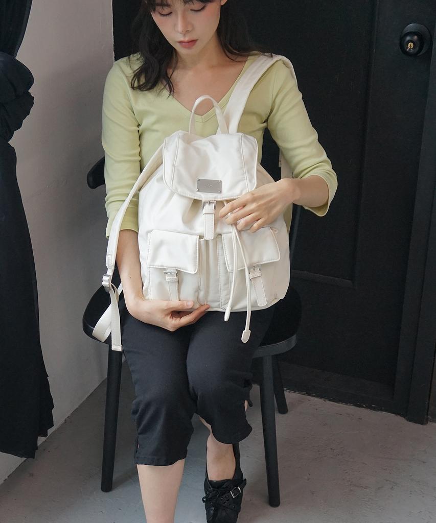 Salbol Symbol Nylon Backpack[Ivory]