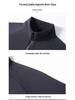 Men's Stylish Wool Cashmere Zipper Hoodie - Double-Sided Thermal Fabric for Autumn and Winter.
