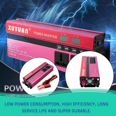 Professional 6000/ W Solar Power Inverter DC 12/ V to AC 220/ V LED display car Sine Wave convertitore for Household Appliances