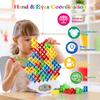 48PCS Tetra Tower Building Blocks Balance Stacking Games Toys for Kids Adults Friends Classroom Family Board Game and Fun Party