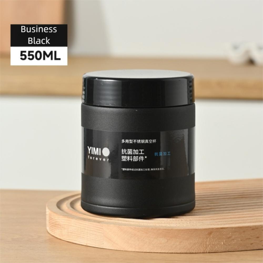 Large-mouth Insulated Lunch Box Stainless Steel Leak-Proof Stewing Beaker Porridge and Bird's Nest Stewing Pot Vacuum Flask