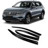 4Pcs Car Window Wind Deflectors Tinted Awning Shield Rain Sun Snow Shelters For Volkswagen VW Tiguan L 2017 2018
