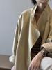 Women's British Style Retro Trench Coat with Stand-Up Collar - Tie Waist, Mid-Length, Petite Fit, Loose Outerwear for Spring & Autumn.