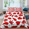 Maple Leaves Duvet Cover Set Colorful Autumn Nature Print King Size 2 3pcs Bedding Set Unusual Designs