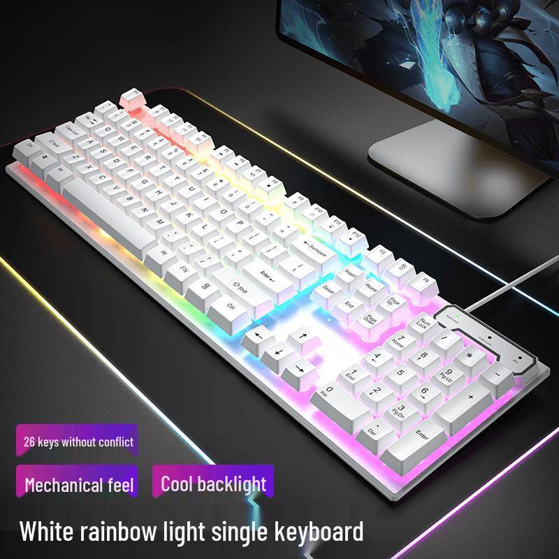 Mechanical Feel K2 Wired Keyboard and Mouse Set for Esports, Office, and Gaming.