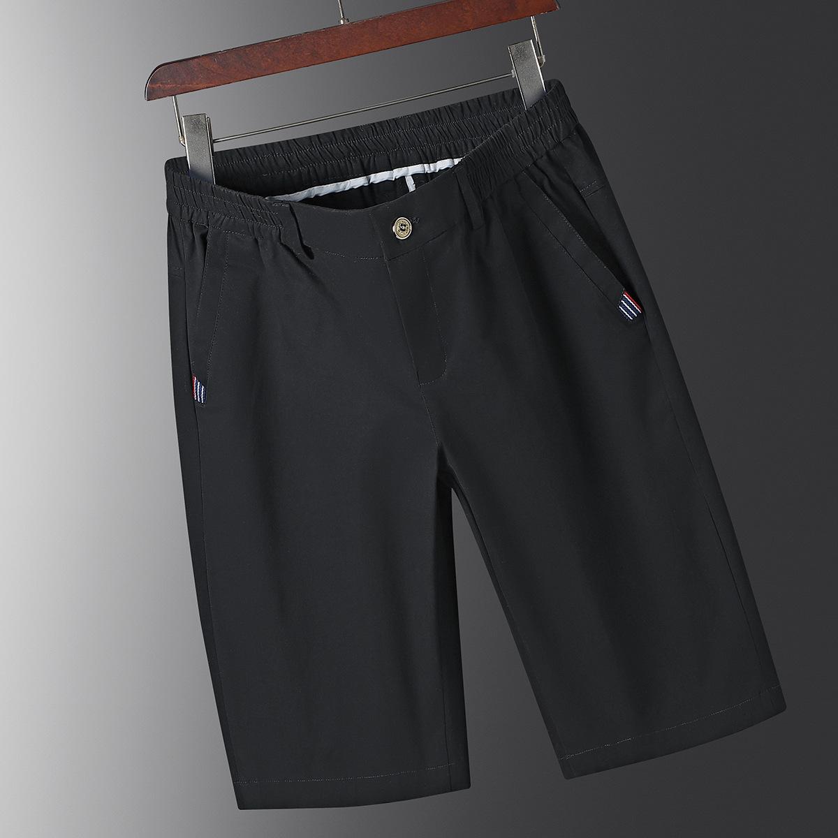 

Pure Cotton Washed Casual Shorts, Straight Men s Elastic Cargo Pants, Golf Pants 2XL чёрный